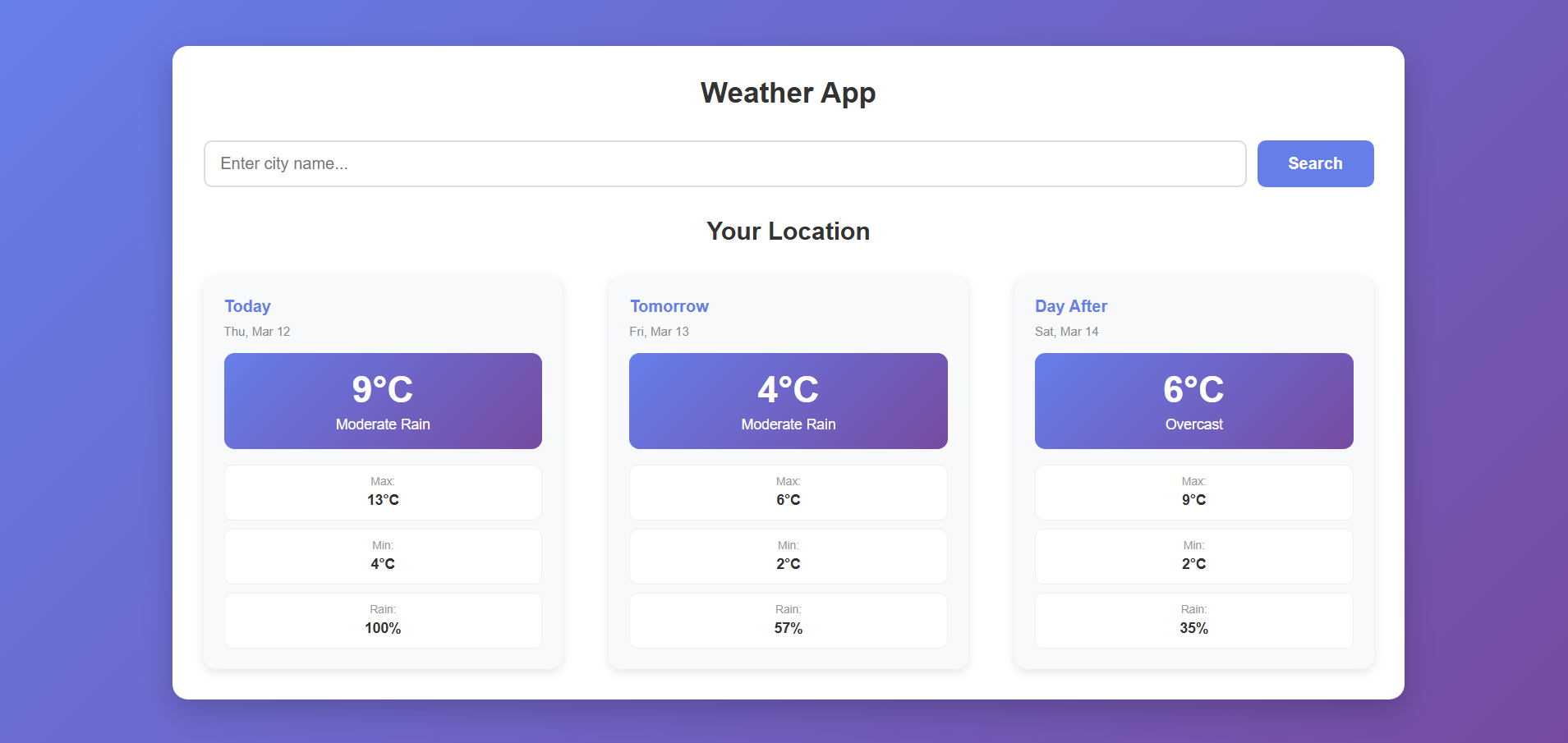 Weather App